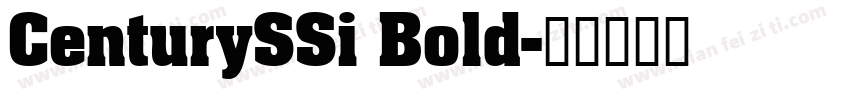 CenturySSi Bold字体转换
